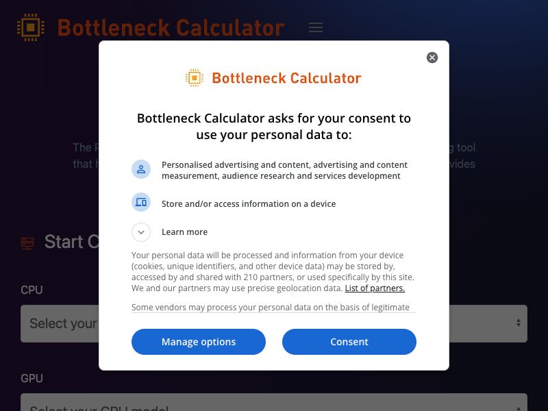 PC Bottleneck Calculator