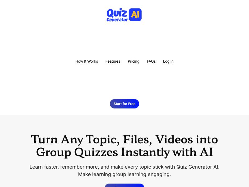 Quiz Generator AI