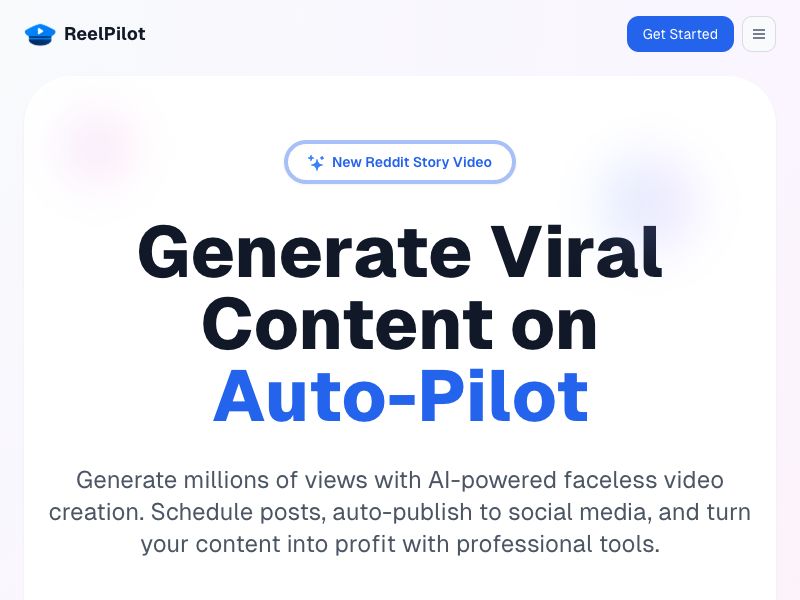 ReelPilot Screenshot