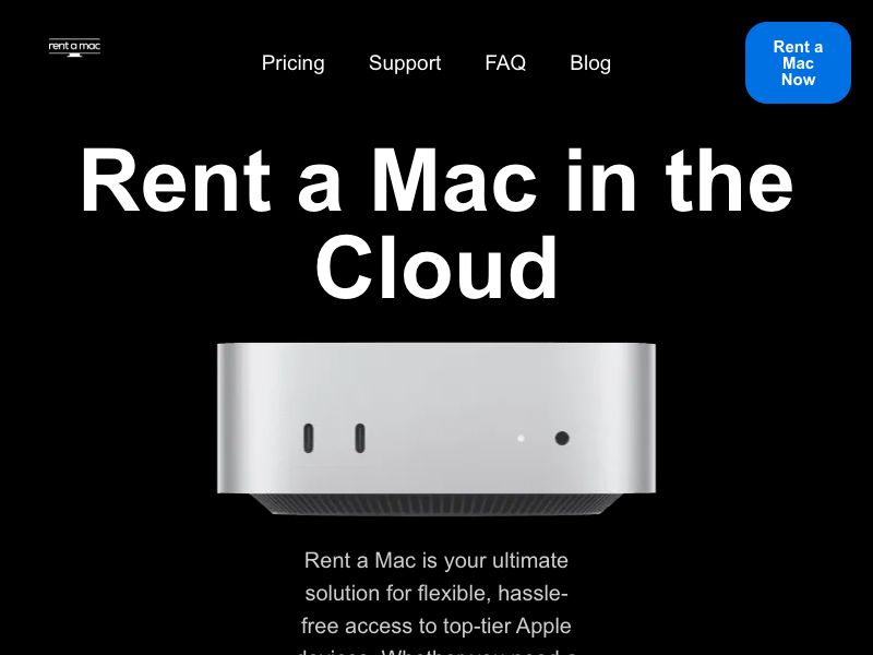 Rent a Mac Screenshot