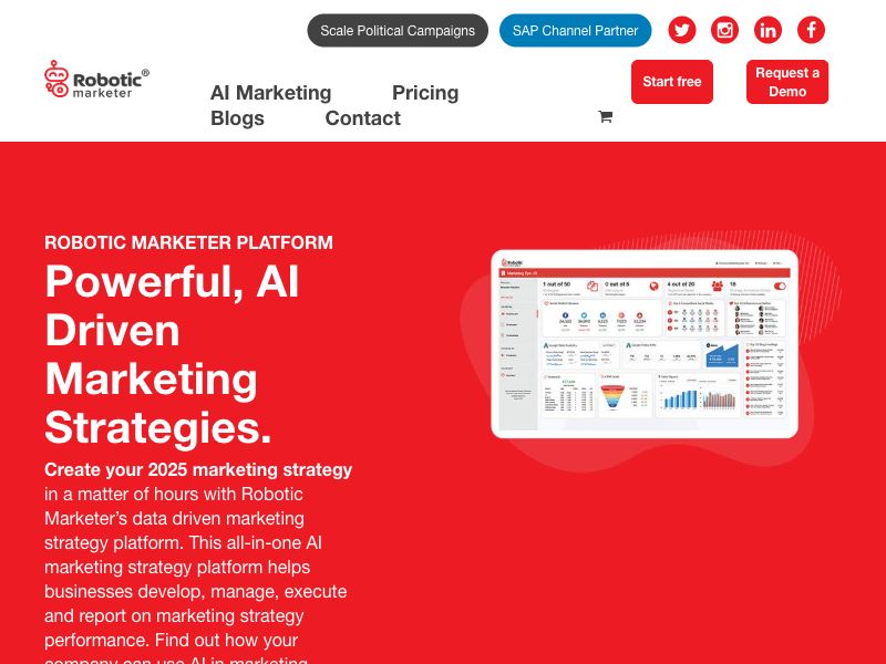 Robotic Marketer Screenshot