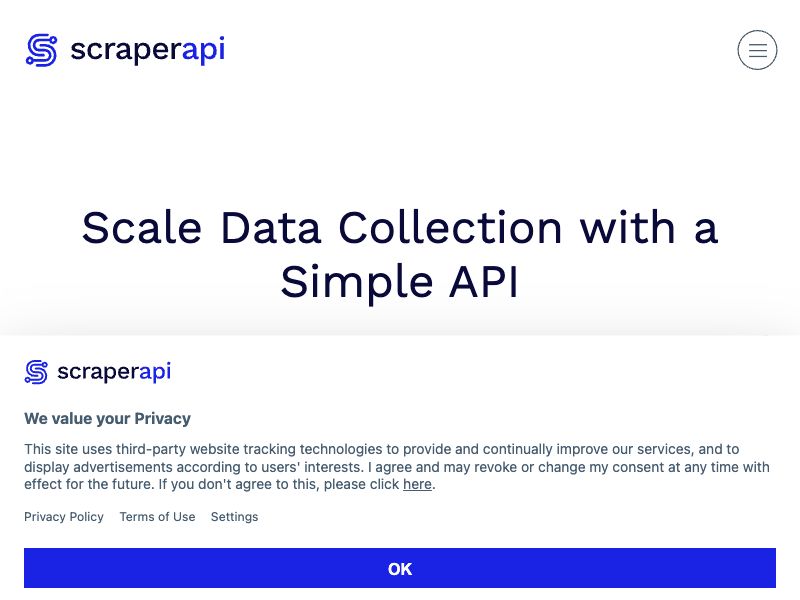 ScraperAPI: Web Scraping API & Tool