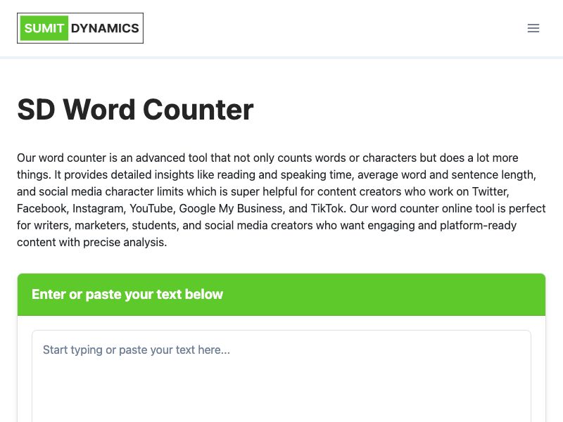 SD Word Counter