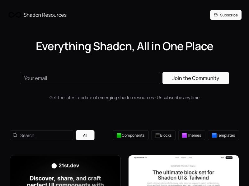 Shadcn Resources