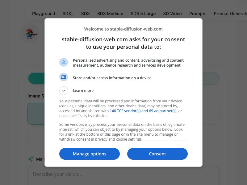 Stable Diffusion Online