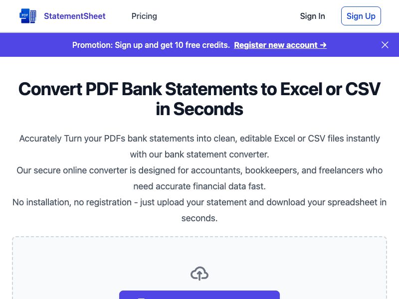 StatementSheet
