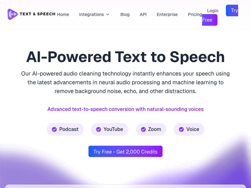 Text and Speech