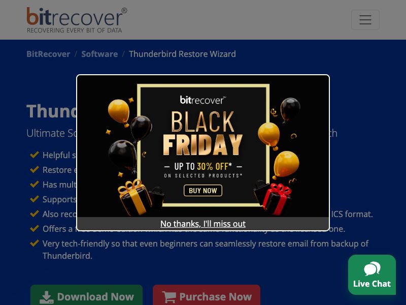 Thunderbird Restore Emails Tool