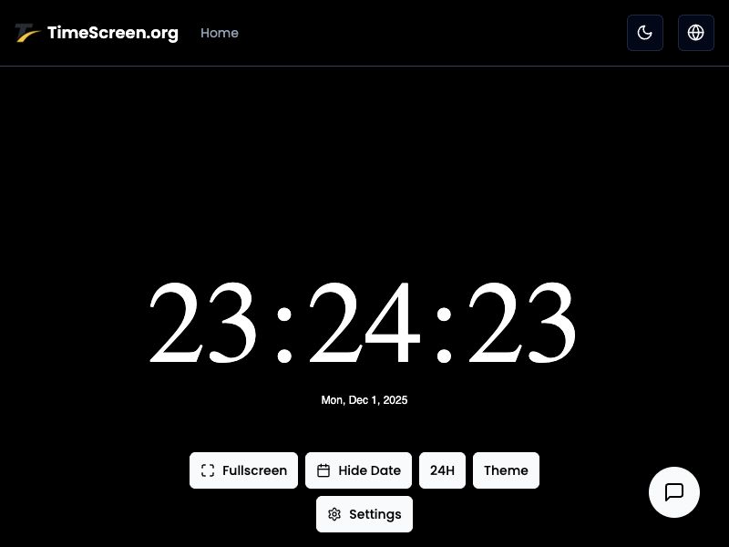 time screen