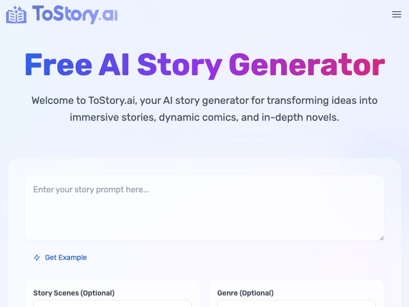 Tostory.ai Screenshot