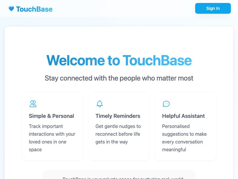 TouchBase