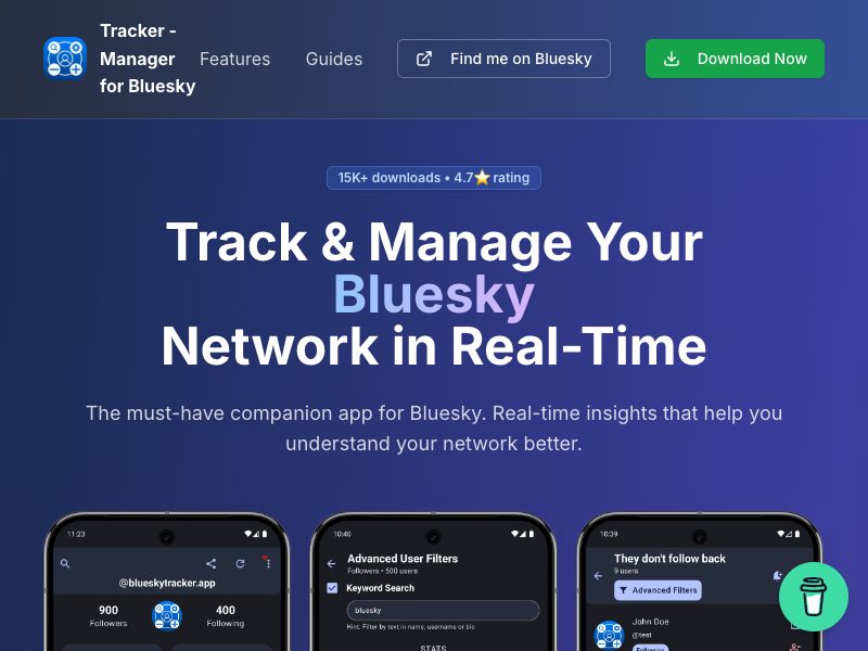 Tracker - Manager for Bluesky