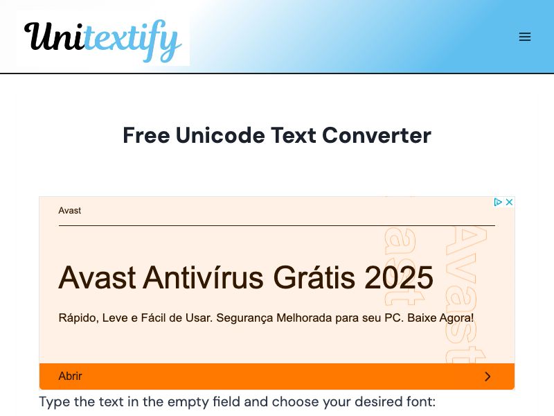 Unicod Text Converter
