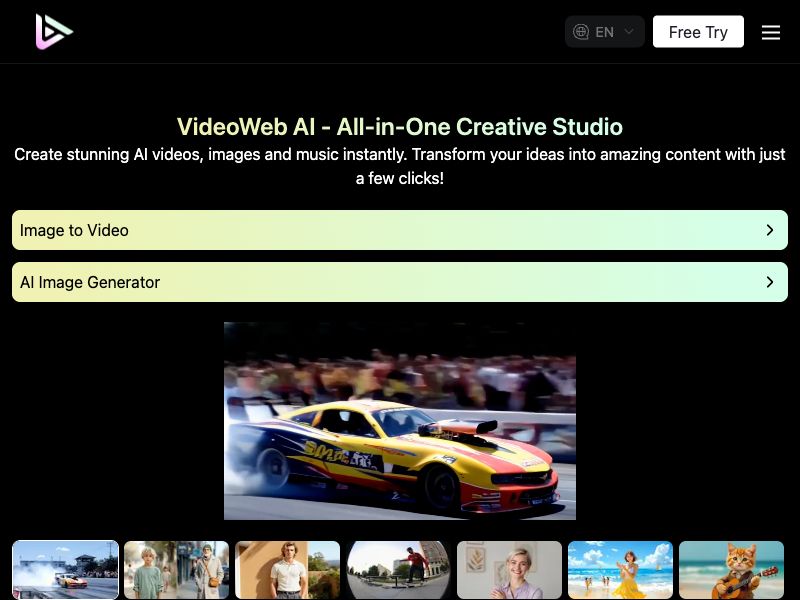 videoweb.ai Screenshot