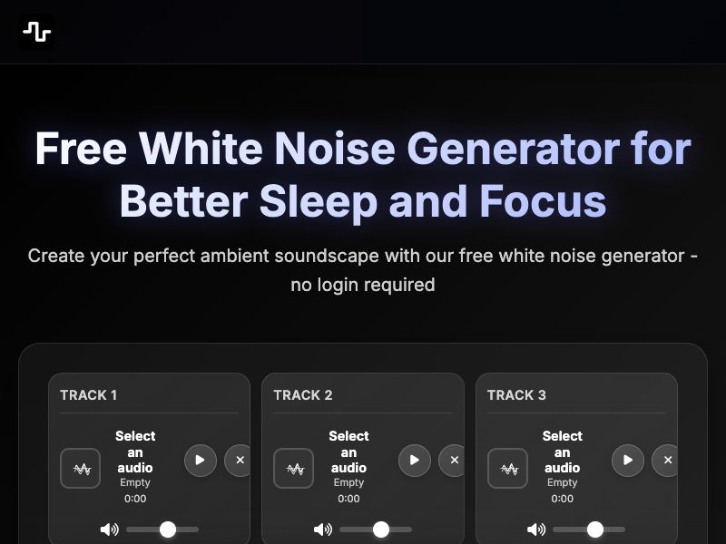 White Noise Generator Screenshot