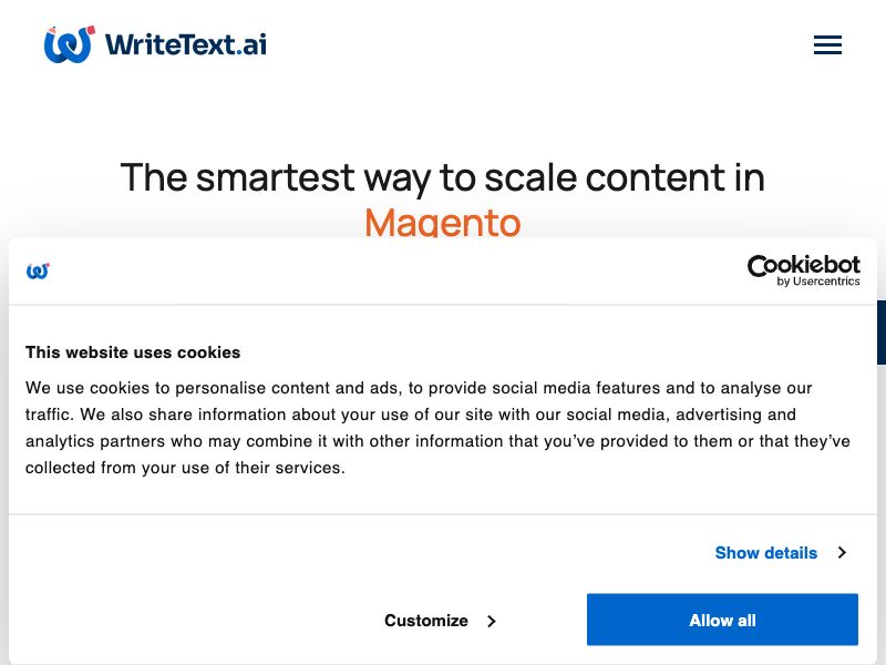 WriteText.ai for Magento