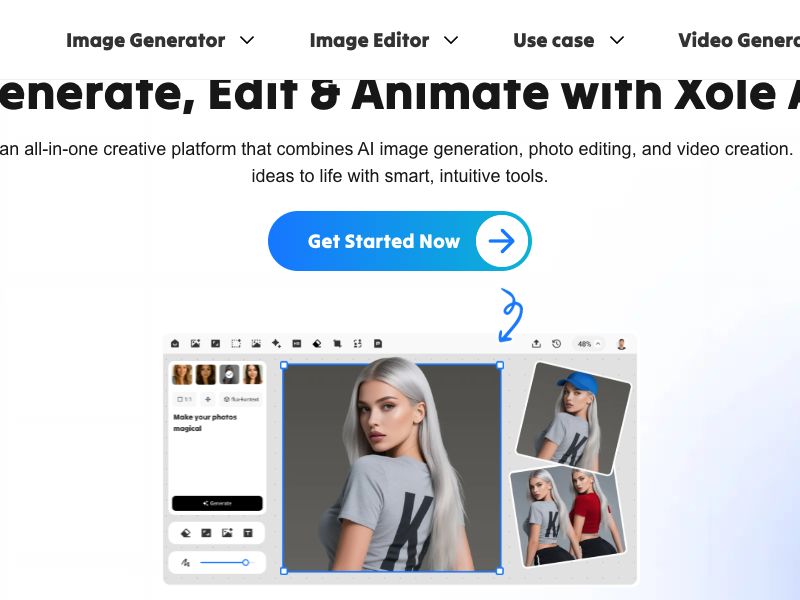 Xole AI Image Generator Screenshot