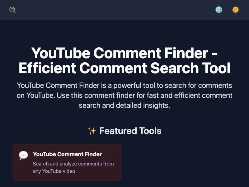 YouTube Comment Finder