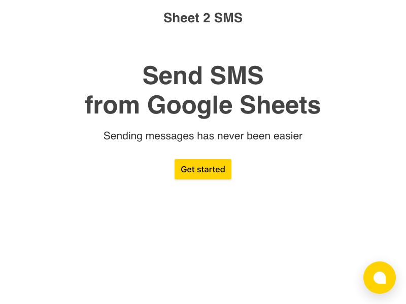 Sheet 2 SMS Screenshot