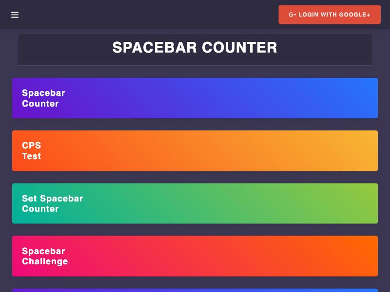 Space Bar Clicker Screenshot