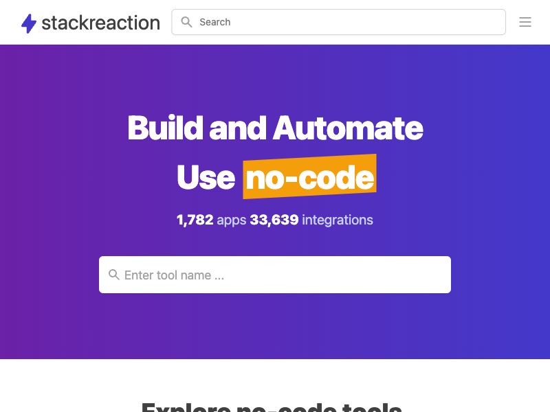 StackReaction Screenshot