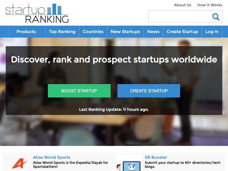 Startup Ranking Screenshot