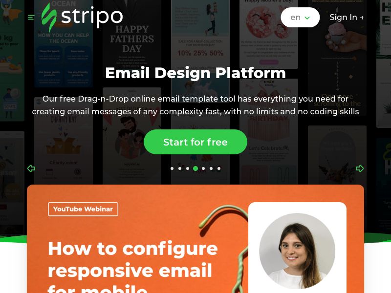 Stripo.email Screenshot