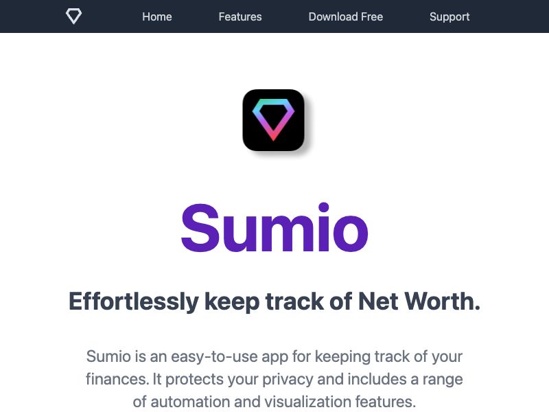 Sumio: Net Worth Tracker Screenshot