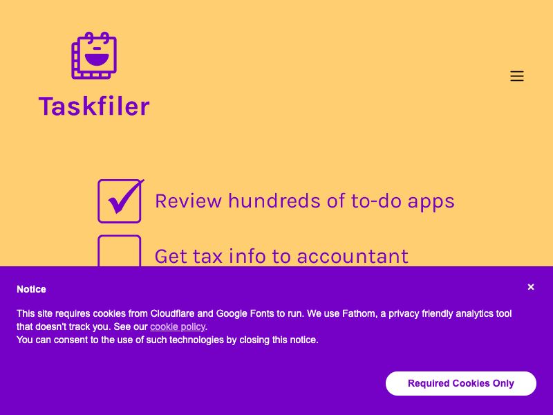 TaskFiler Screenshot