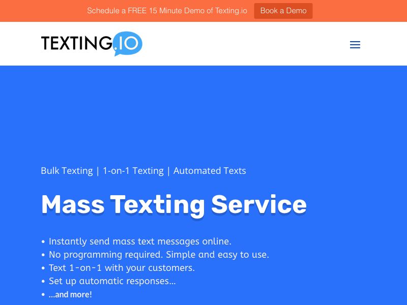 Texting.io Screenshot