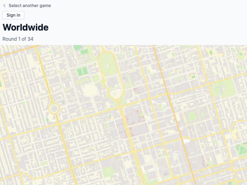 The City Map Quiz Screenshot