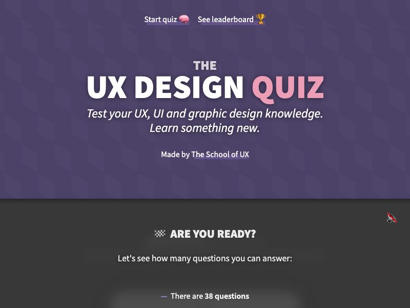The Design Quiz Screenshot