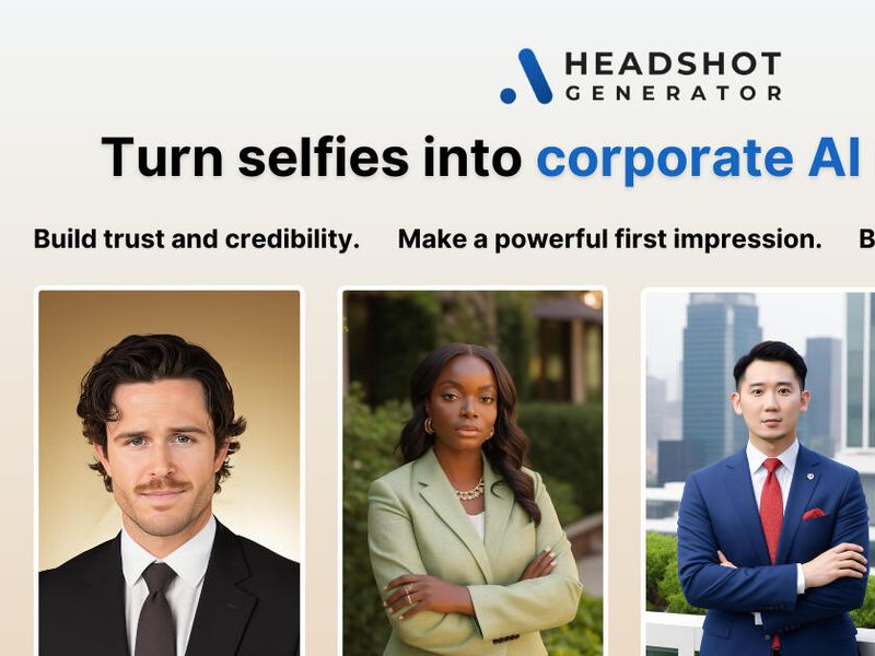 AI Headshot Generator Screenshot