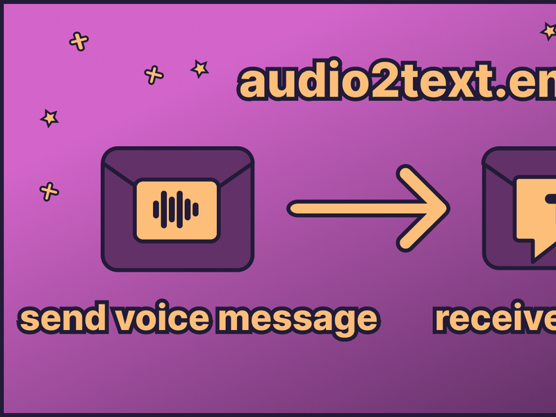 audio2text.email Screenshot