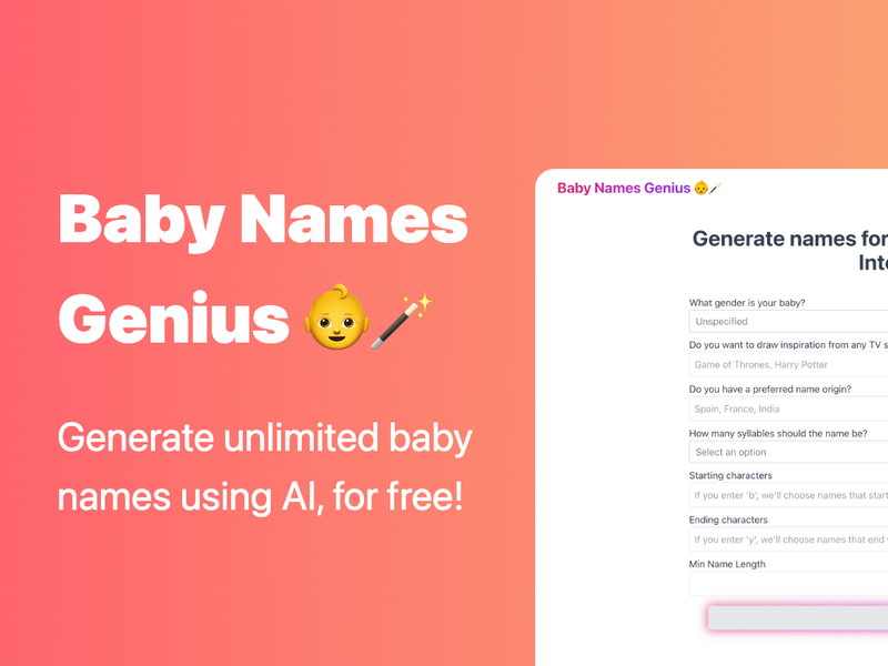 Baby Name Genius