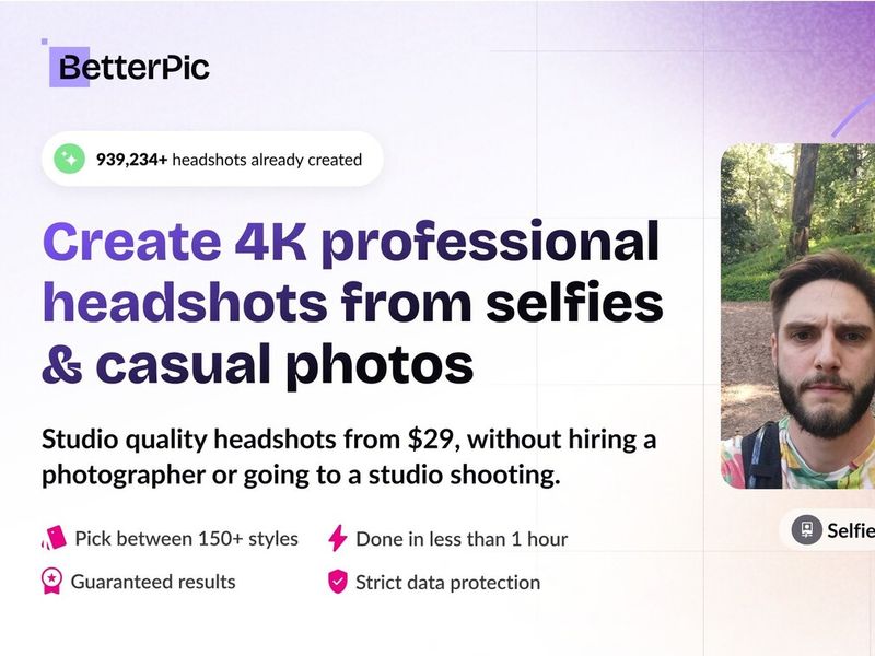 BetterPic | AI Headshots Screenshot