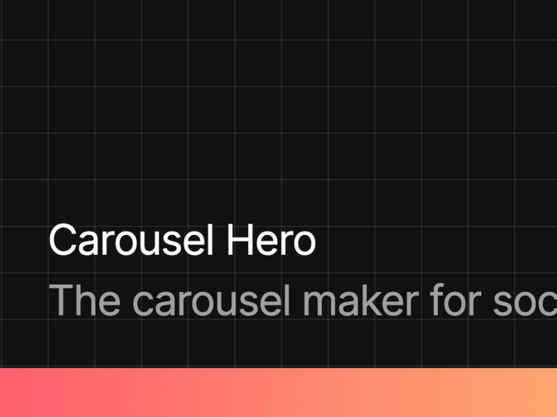 Carousel Hero