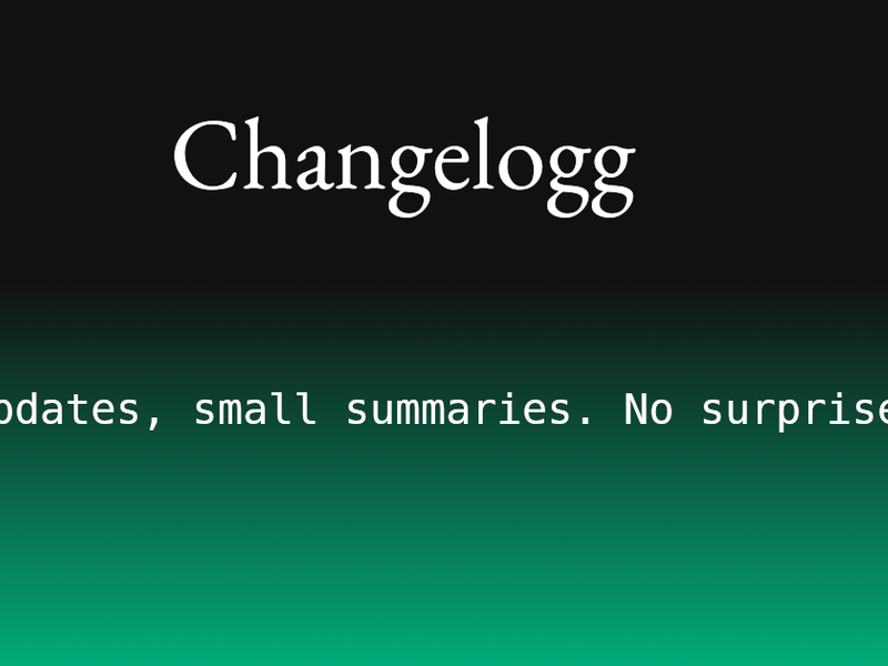 Changelogg Screenshot