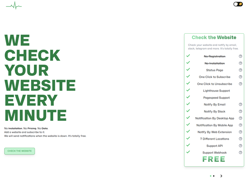 CheckTheWebsite Screenshot