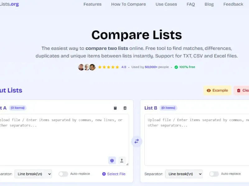 Compare Lists