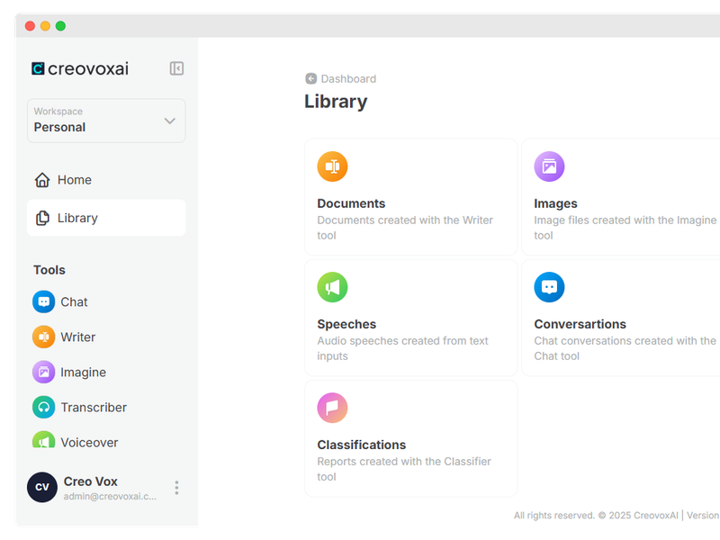 Creovoxai Screenshot
