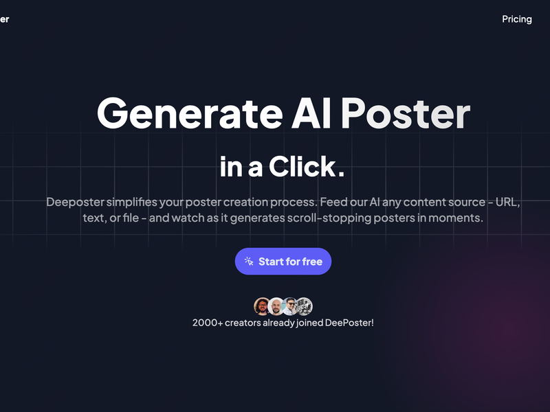 DeePoster Screenshot