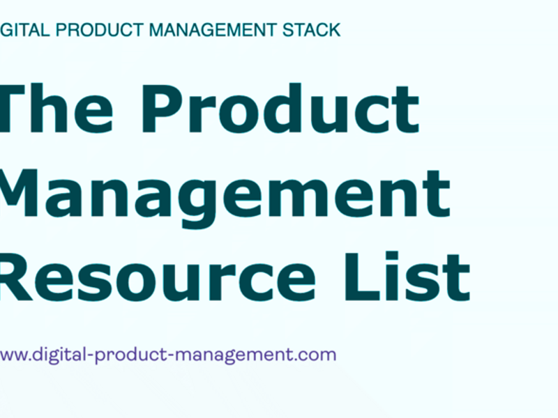 Digital Product Management Stack