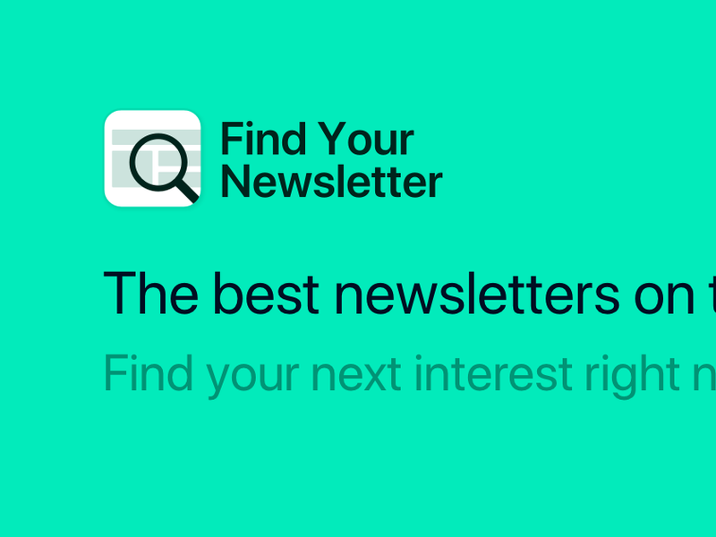 Find Your Newsletter Screenshot