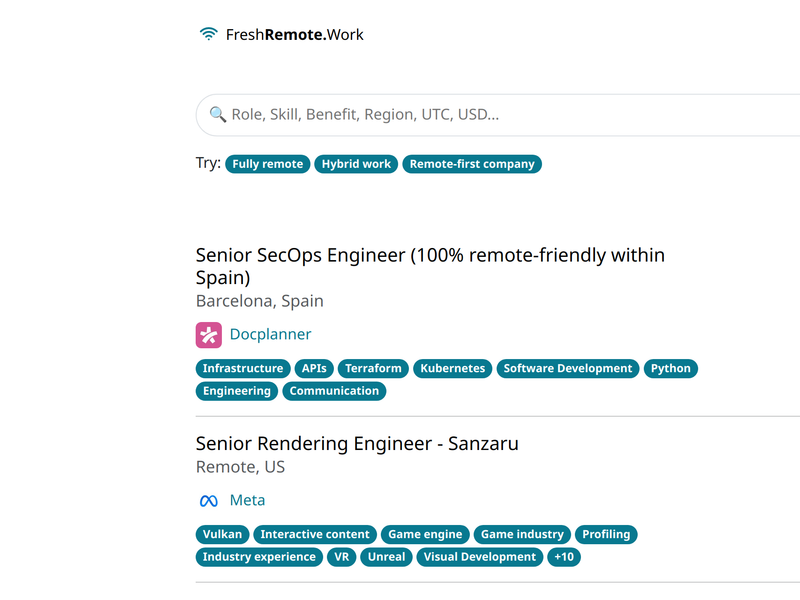 FreshRemote.work Screenshot