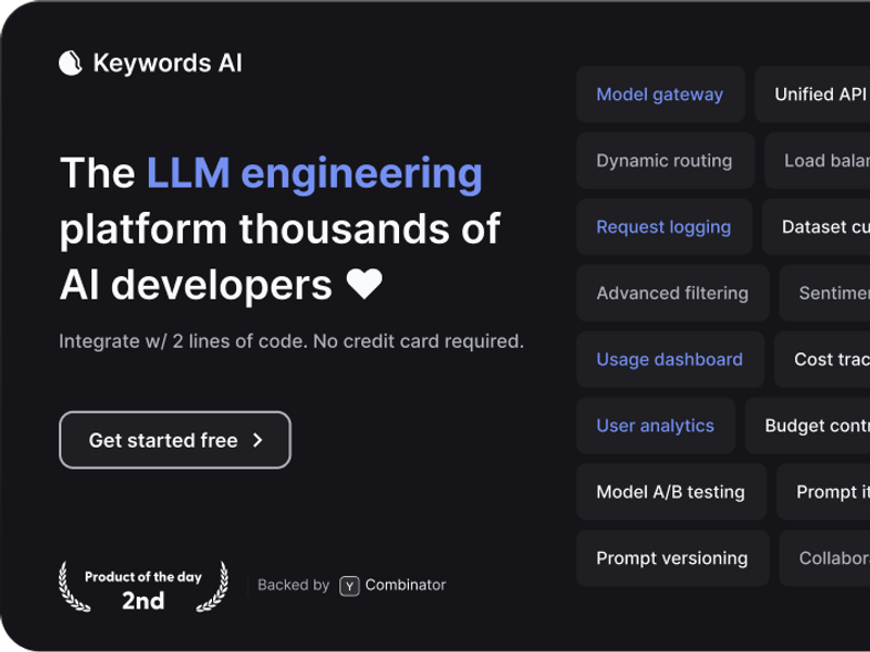 Keywords AI Screenshot