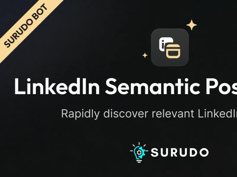 Linkedin Semantic Post Search by Surudo Screenshot