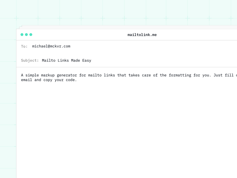 Mailtolink.me Screenshot