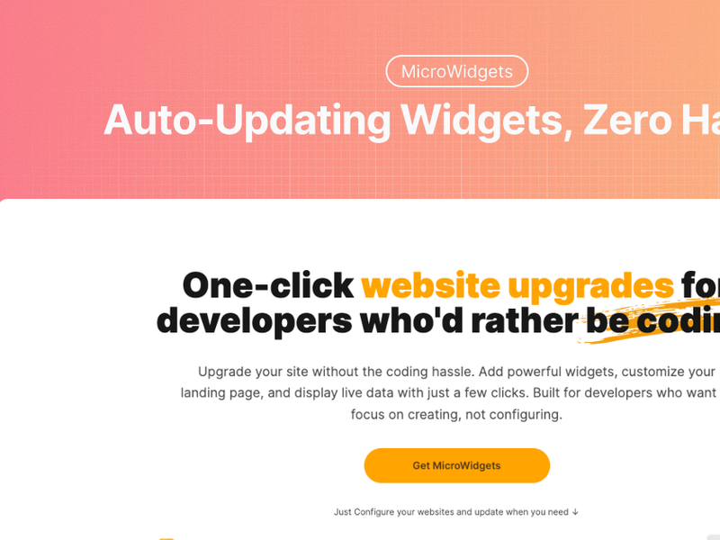 MicroWidgets Screenshot