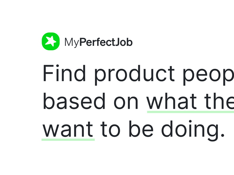 MyPerfectJob Screenshot